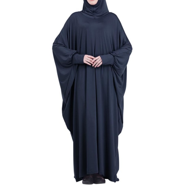 Ramadan One Piece Böneklänning Plagg Kvinnor Hooded Abaya black One Size