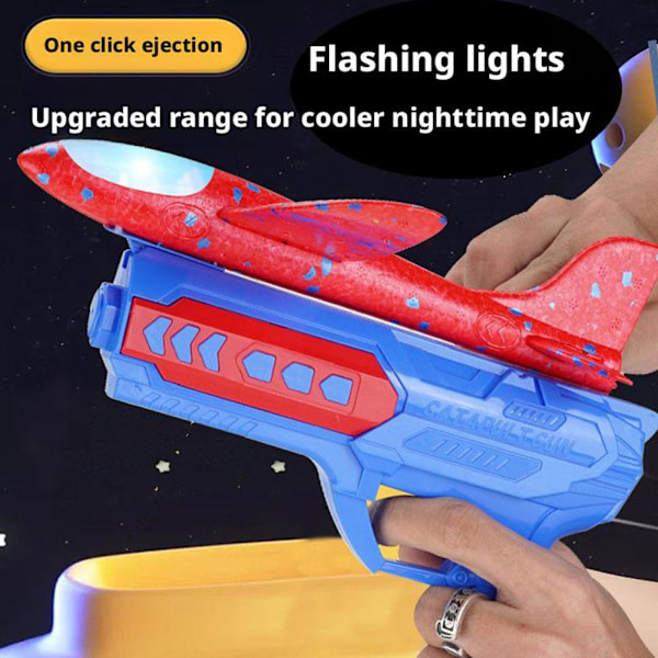 1 set Flygplansleksak, Skum LED-plan ❉ Red Have light