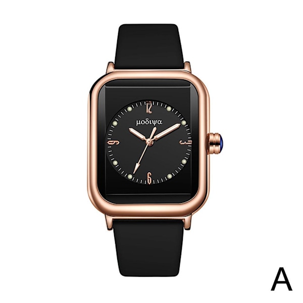 Damklocka Ny 2024 Original Quartz Silikon 9961 Vit Svart Mode Fritid O0r3 Green One size