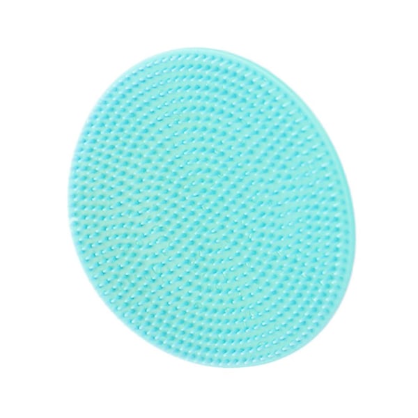 Silikon Body Scrubber Brush Scalp Massager Bath Brush Body Scru light blue 1pcs