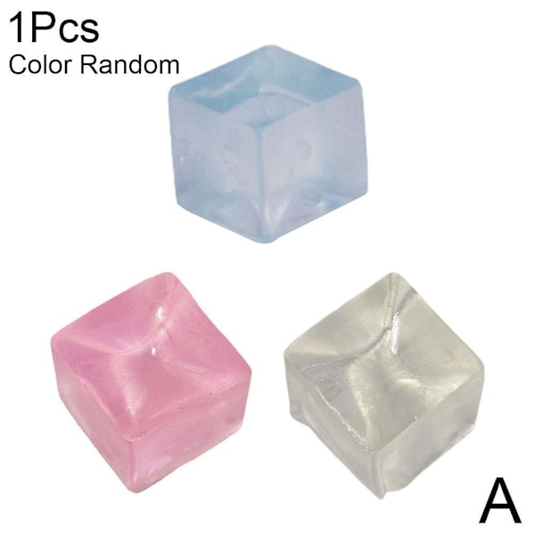 Stresskub Squeeze Stressbollar, Stresskub, Is Stresskub Squeeze Bollar, Långsamt Stigande Stressbollar, Söt Kub Stressboll Sensorisk Fidget Leksak transparent onesize
