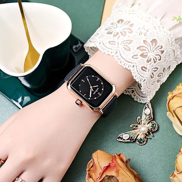 Damklocka Ny 2024 Original Quartz Silikon 9961 Vit Svart Mode Fritid O0r3 Green One size