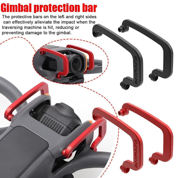 Gimbal Bumper PTZ Skyddsram För Avata 2 Aluminium Skydd Legering S1N4 M9K3 red For DJI Avata 2