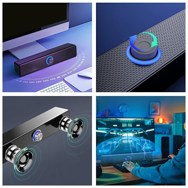 Lång Trådbunden Bluetooth Högtalare~ Y6P1 F8L9 R5N5 M8R6 V8F5 blackB Wired+Bluetooth