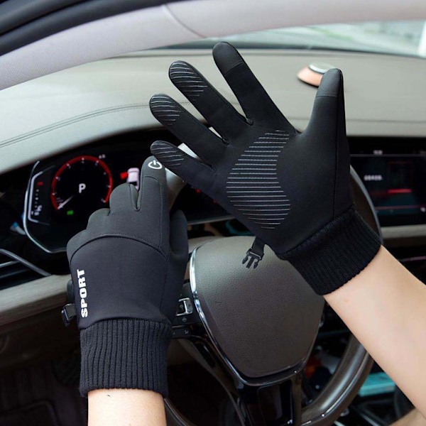 Vinter Varma Handskar Termiska Vindtäta Skidhandskar för Kallt Väder еъ ш' >н I8 J7V7 Dark Gray One size
