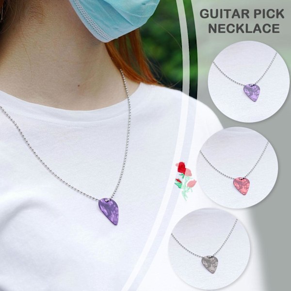 Eddie Munson Röd Gitarr Plektrum Plectrum Halsband SALE red necklace