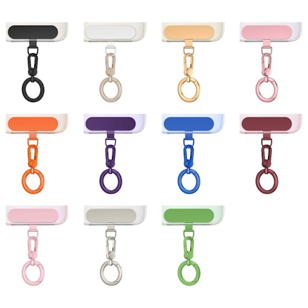 Universal Mobiltelefon Sling Rep Kort Clip Telefon Snodd Packning Patch ho t U5O6 Camel 1pcs