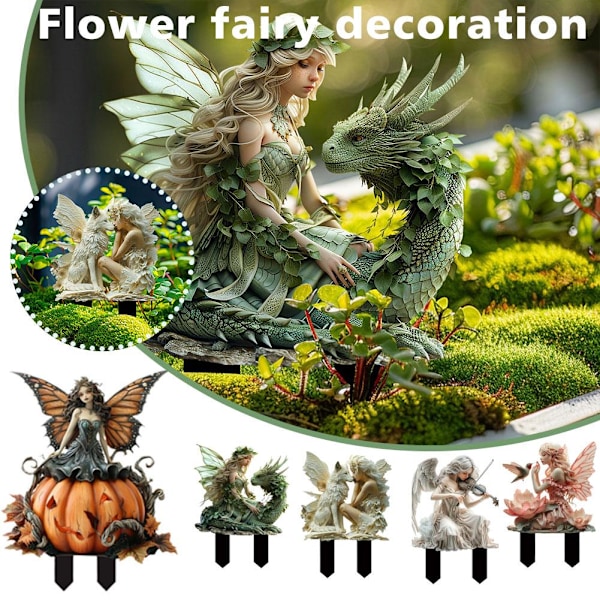 Wmool Bohemisk Fe Blomkruka Dekoration, Fe Planter Blomkrukor, Fe Trädgårdstillbehör, Handgjord Akryl Bohemisk Blomkruka för BlackE E