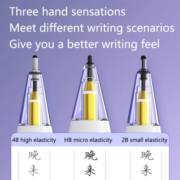 Pennspetsar för Apple Pencil 1/2 Gen Ersättningstips Antislitage transparent 2B