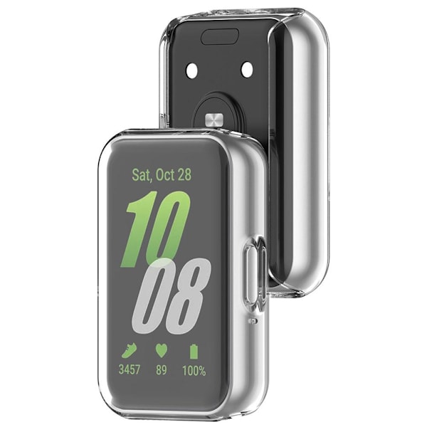 för Samsung Fit3 TPU Härdat Glas Skyddsfodral Full Täckning Stötfångare Skyddsskärm Smart Klockskydd Tillbehör Transprnet For Samsung Fit3