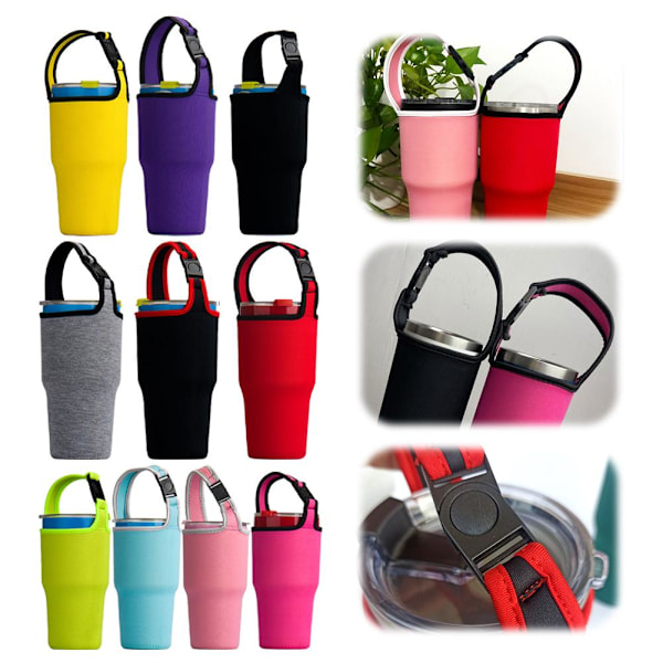 Muggväska Isolerande Kopp Mugghållare Flaskväska Skyddsfodral För 30oz Isbar Kopp Muggskydd C5i9 gray 1pcs