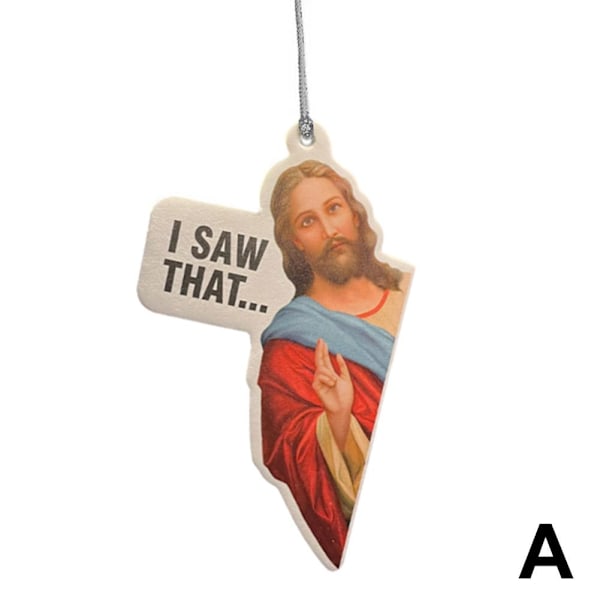 Jesus I Saw That Hängande Bil Luftfräschare, Jeffrey Epstein Luftfräschare, Denna Luftfräschare Hängde Inte Sig Själv, Roliga Bil Luftfräschare Häng A 1pcs 3pcs