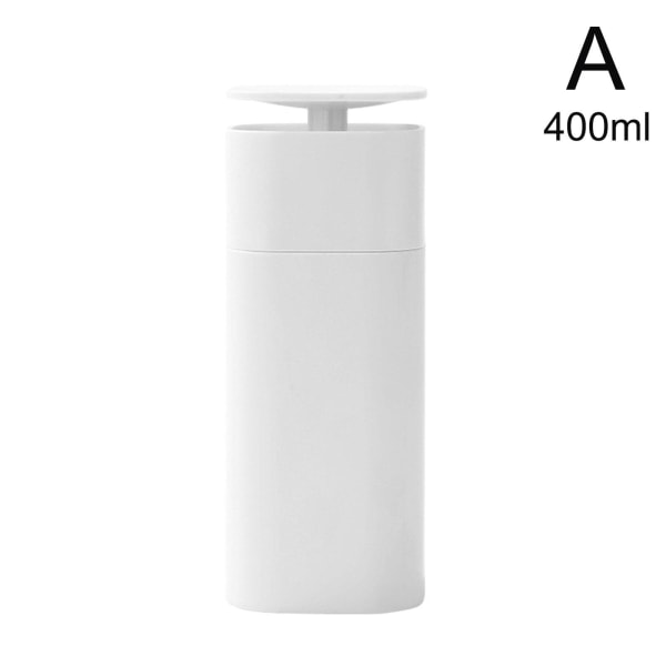400ML Sminkborttagningsflaska Tom Press Pump Dispenser E2 Portab white 400ml