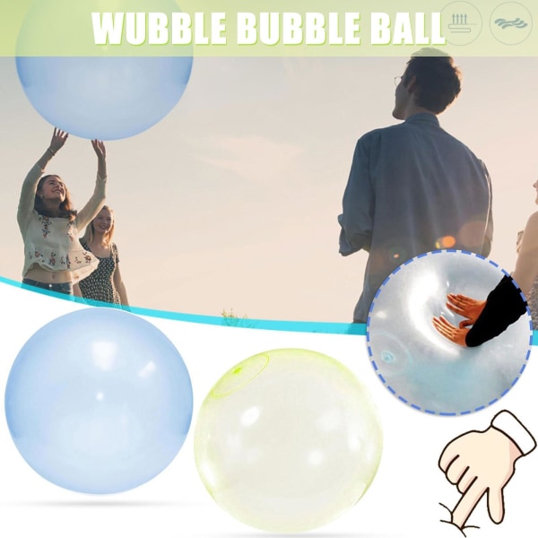 Wubble Bubble Ball Överdimensionerad uppblåsbar boll TPR barnleksak yellow large