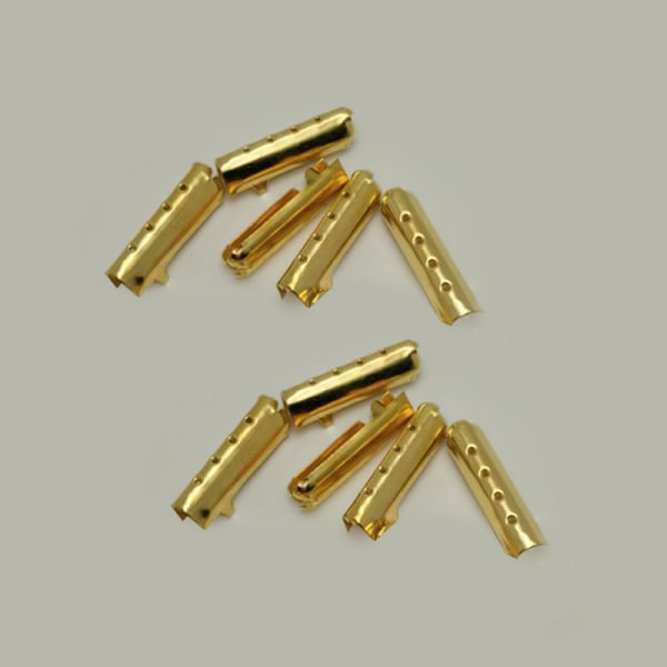 50st 4 färger Metal Aglets Skosnören Reparation Skosnören Byt ut gold one-size