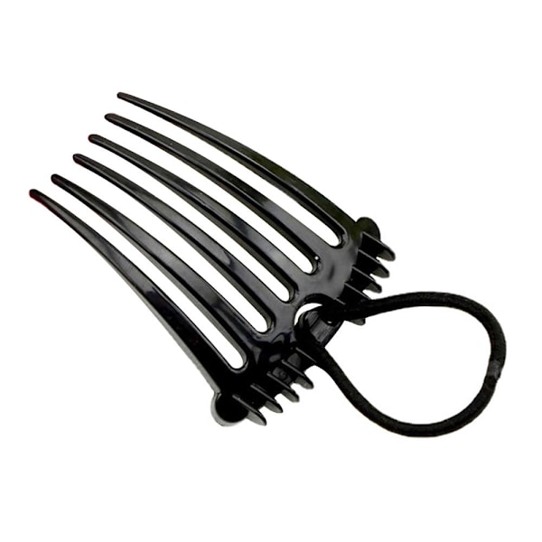 Bandette Kam, Bandette Kam med Elastiskt Band, Hästsvans UP K9B2 Bump it M2M0 blackA one-size 2pcs