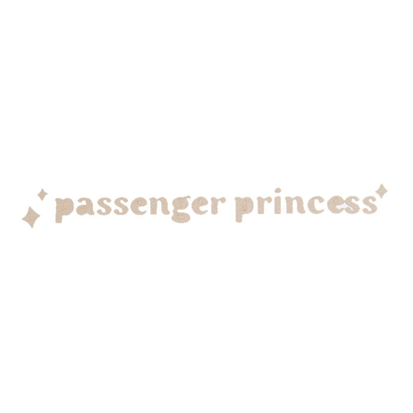 2 st Passagerprinsessa Bilstickers, Passagerprinsessa Bilspegel Black 10CM*2CM 2pcs