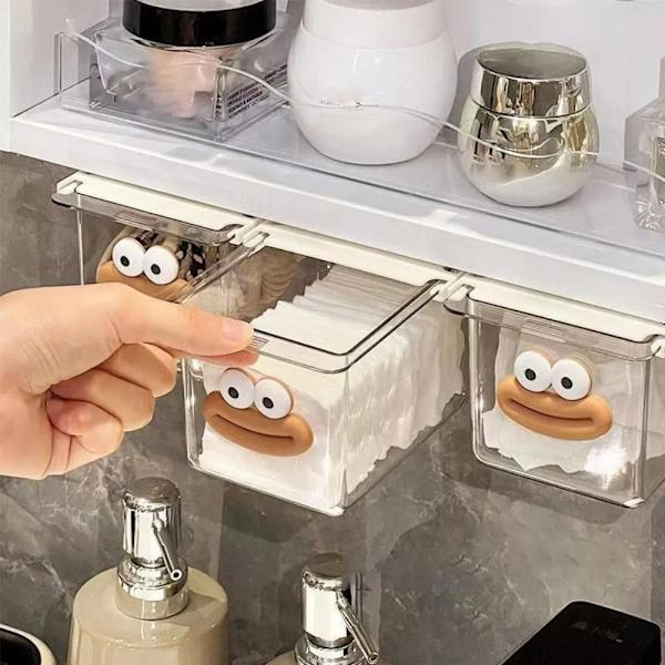 Utdragbar Förvaringslåda Lådtyp Under Spegel Organizer Ny Hylla' Z7F5 M1K4 transparent 1pcs
