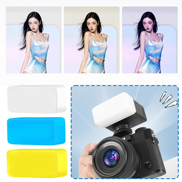 Mjukt ljusskydd för Godox IM30 IFlash Pocket Camera Flash Diffuser.- L4O5 blue For Godox iM30