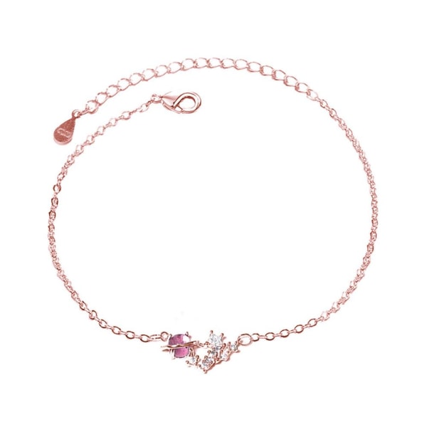 Charm Planet Moon Star Armband Armband Kedja Justerbar Dam Je Pink B