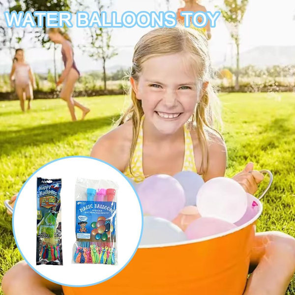 Påsfyllning Vattenballonger Rolig Sommar Utomhusleksak Ballongpaket Vattenballonger Bomber R2p1 111pcs one-size