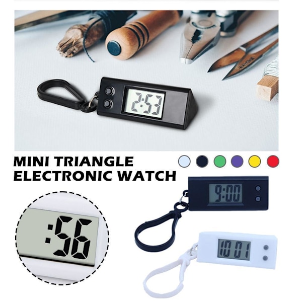 RYGRZJ Mini LCD Digital Klocka Sovrum Enkel Liten Elektronisk Klocka Bärbar Gammal Man Tyst Ord Klocka Skrivbord Stor Examen Studentbord