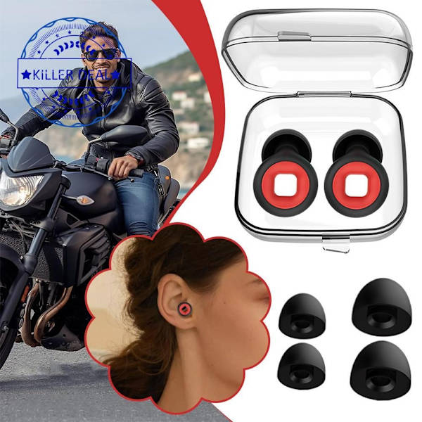 Motorcykel Immersion Anti-brus Öronproppar Ljudreducerande Öronproppar Skyddande J9s0 A 1set