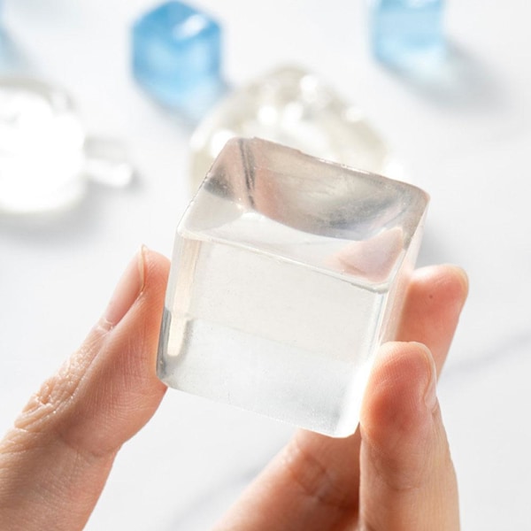 Stresskub Squeeze Stressbollar, Stresskub, Is Stresskub Squeeze Bollar, Långsamt Stigande Stressbollar, Söt Kub Stressboll Sensorisk Fidget Leksak transparent onesize
