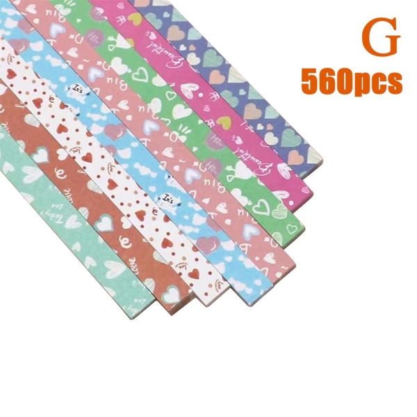 540/560 ark Star Origami Paper Multiple Star Paper Strip Orig Love heart 560pcs