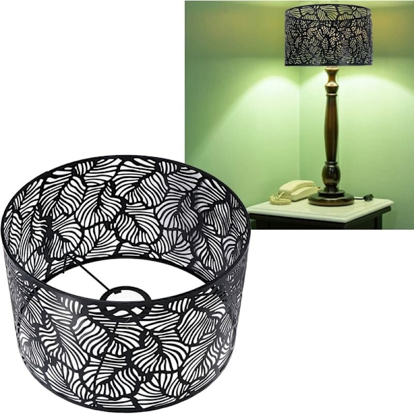 Modern lampskärm enkel stil ihålig design ljusskydd heminredning för E14 E27 glödlampor