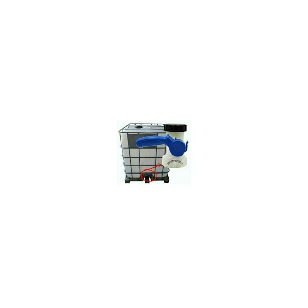 Ventiler för IBC-tankar 1000 liter 2\" / 62mm Plast Integrerad Fjärilsventil DN40 (62mm)