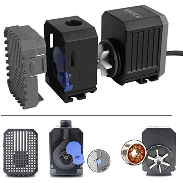 Nedsänkbar akvariepump Självprimning Dammpump Vattenpump (35W, 2000 l/h)