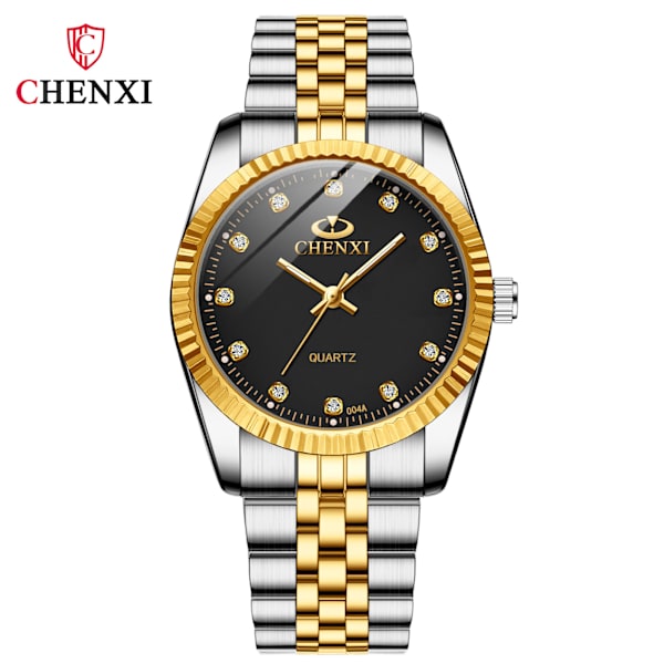 Watch dam watch rostfritt stål watch par par watch Black-1