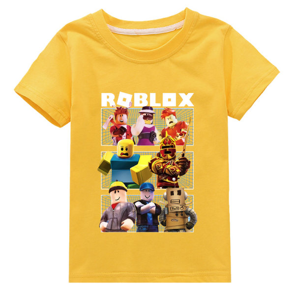 ROBLOX T-shirt Fashion Barn T-shirt F3 gul 110cm