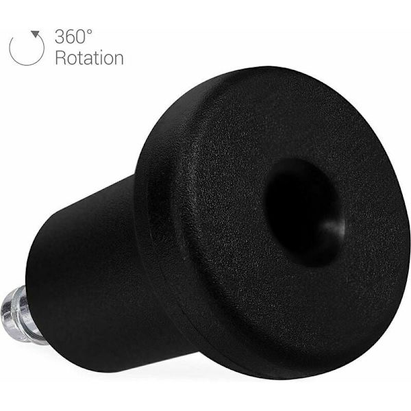 Klockor för kontorsstol, 5-pack ersättningshjul för stolhjul 10/22 mm, fast och tyst sitsfot för hårt golv