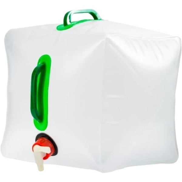 Fällbar Bärbar hink Utomhus 20L hopfällbar väska Bärbar behållare med stor kapacitet Vattenkokare PVC-hink Campingutrustning