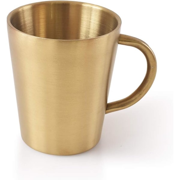 10 oz/300 ml Rostfritt Stål Metallmugg - BBQ/Hem/Festmugg (Guld)