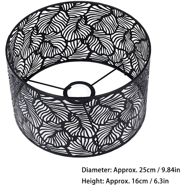Modern lampskärm enkel stil ihålig design ljusskydd heminredning för E14 E27 glödlampor