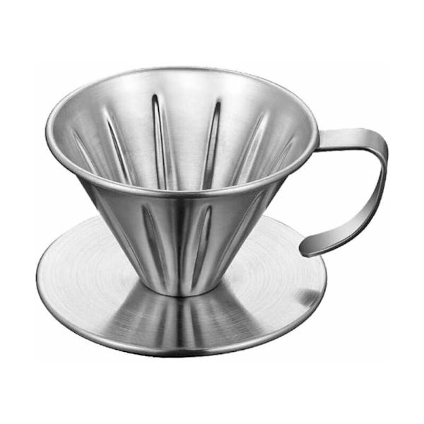 Rostfritt stål kaffefilterhållare, återanvändbart filterkaffefilter Dripper Återanvändbart kaffefilter Dripper v60 Drip kaffekorgar