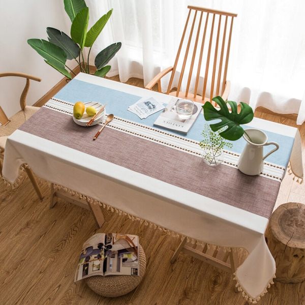 Rektangulär bordsduk för matsal och kök, 140 cm x 240 cm, elegant och vacker för köksbordsdekoration