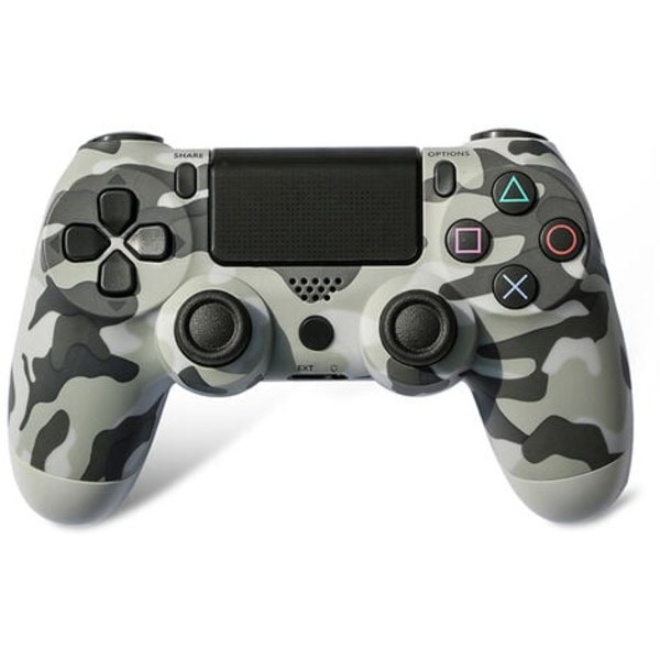 För Sony PS4 Controller PlayStation 4 Wireless Controller BT Gamepad Gamepad Ersättning (grå kamouflage)