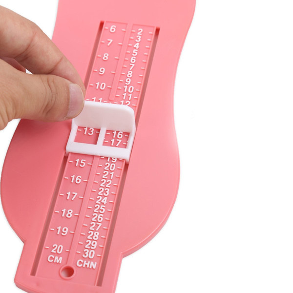 Fotmätare Baby och barn Mätinstrument för fotlängd Skostorlek Mätare (rosa)