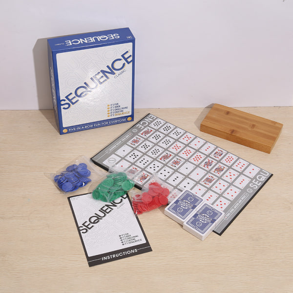 sekvens spel sekvens labyrint fancy backgammon brädspel partyspel kort