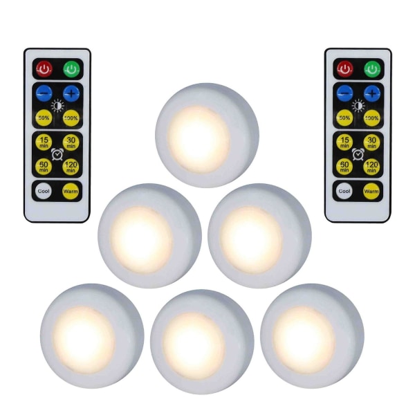 INF LED Spotlights Paket – 6 Stilfulla Ljus med 2 Praktiska Fjär