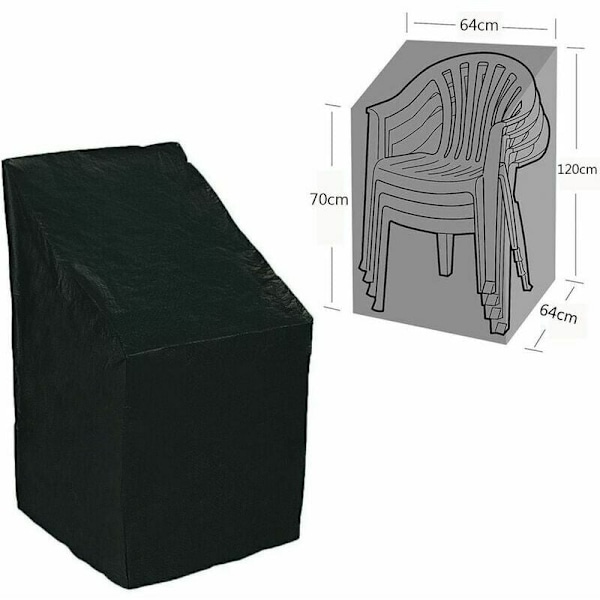 Överdrag för trädgårdsmöbler, presenning för utomhusskydd med justerbart rep, vattentätt Oxford-tyg (64 x 64 x 120 / 70 cm)