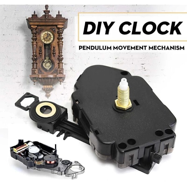 Klassisk långaxlad pendelurverk reparationsdelar väggklocka motordelar DIY hemaccessoarer praktisk kvartsur