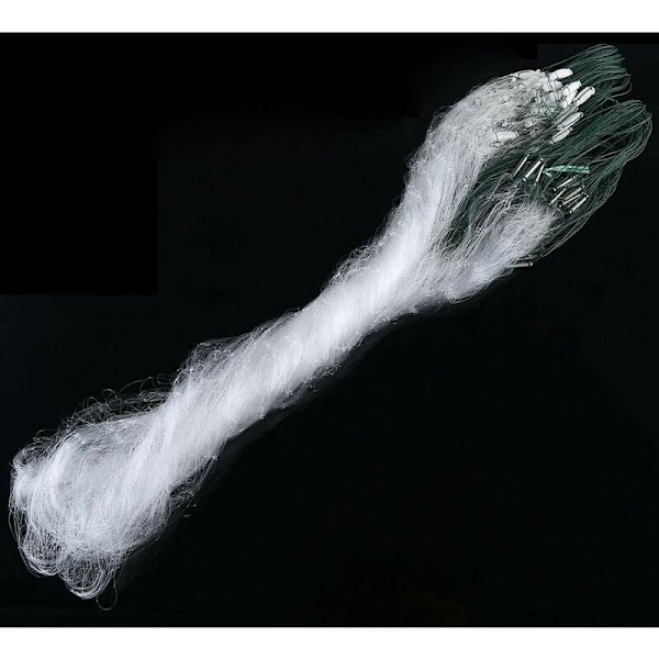 Fiskegarn, 3 fingers nät nylon fiskenät, 1m x 20m för betefälla fisk -