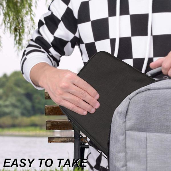 Hopeup förvaringsväska Multifunktionell Bärbar Organizer Watch case för resor Grå Single Tier