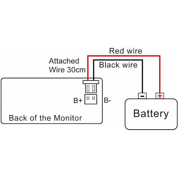 Multifunktionell 10-100V LCD-batterikapacitetsvoltmeter med temperaturvisning