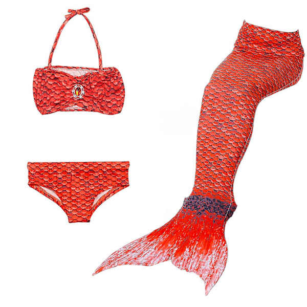 Baddräkt för flickor Mermaid Tail Bikinidräkt Rollspelsdräkt Simdräkt_y JP52 130